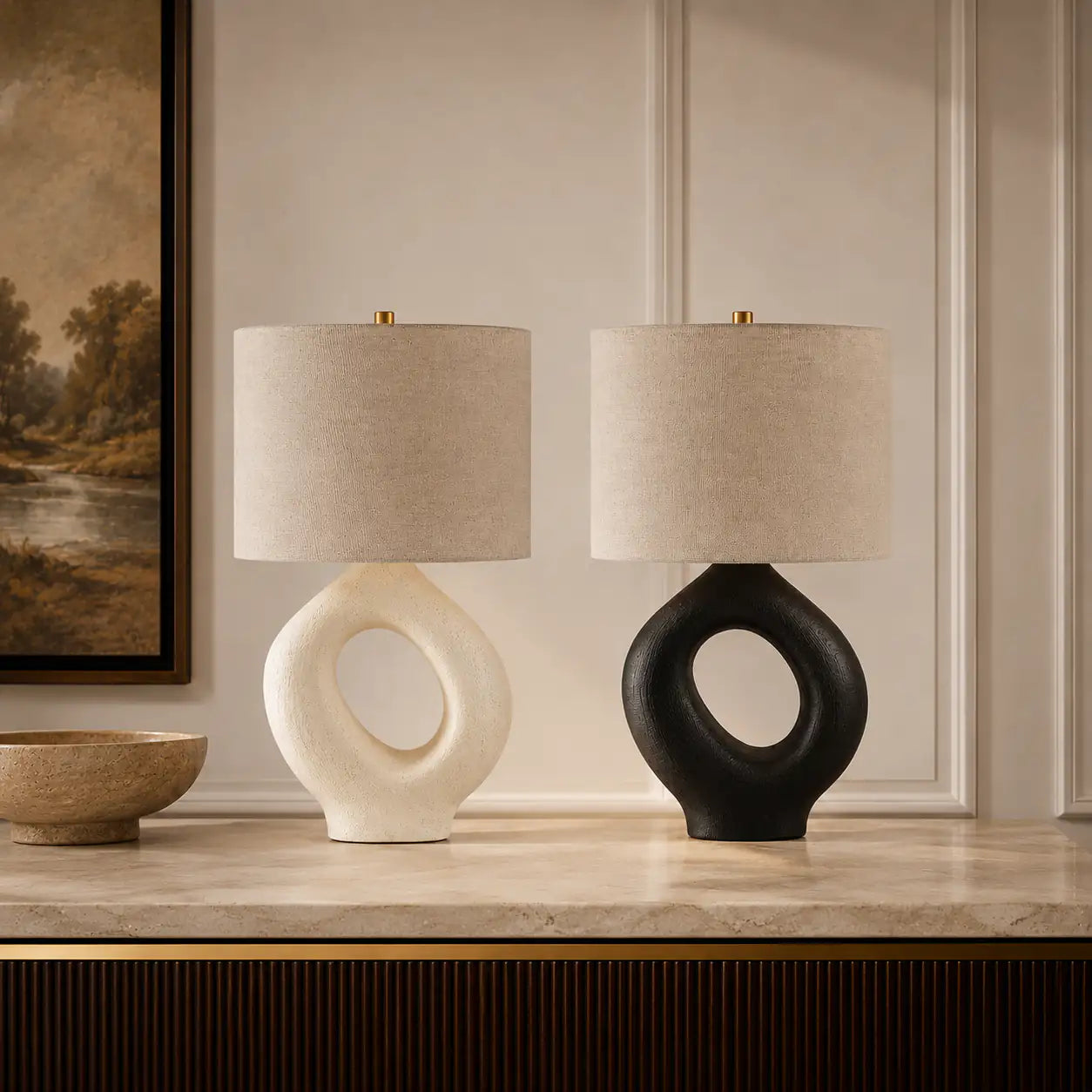 Vela Linen Lamp